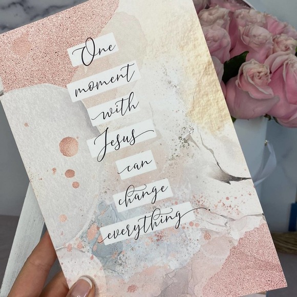 ONE MOMENT WITH JESUS CAN CHANGE EVERYTHING Inspirational Christian notebook - Picture 2 of 6